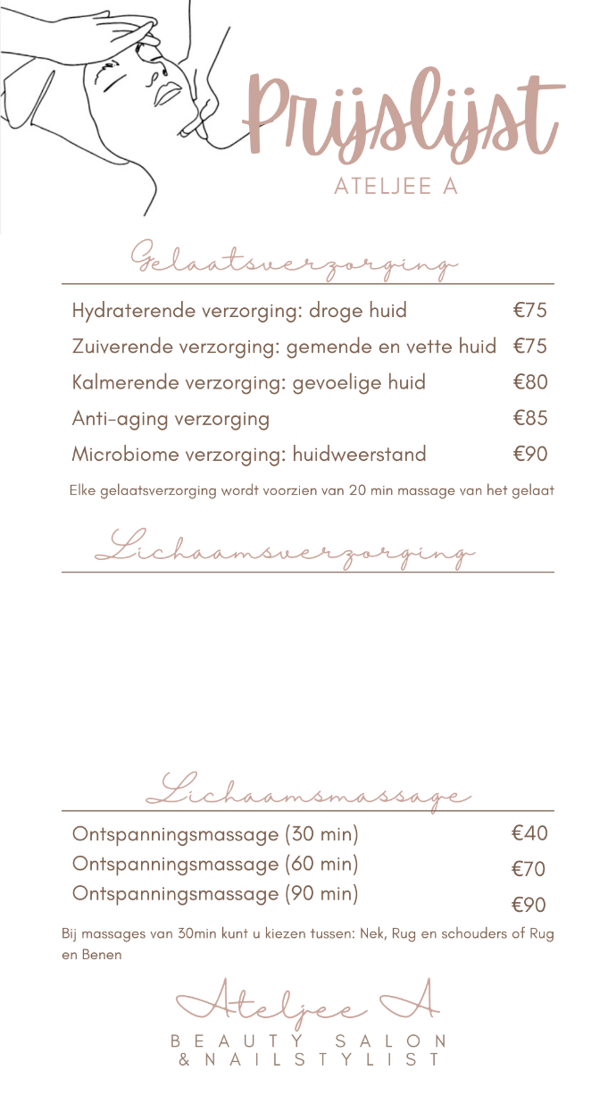 Prijslijst