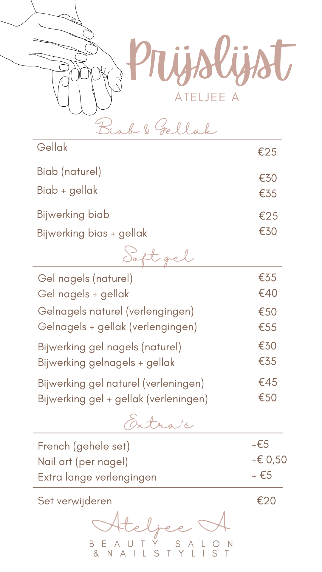 Prijslijst